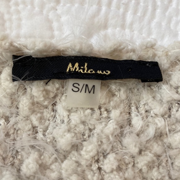 Milano Shaggy Vest, Color Block, Size S/M - Picture 3 of 12